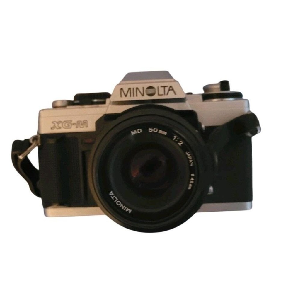Vintage Minolta XG-M Camera MD 50mm 1:2‎ Lens